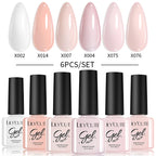 LILYCUTE Nail Gel Polish Set Pink Green Spring DIY Nail Art Design Long Lasting Soak Off UV Gel Manicure Painting Gel Vernis Kit