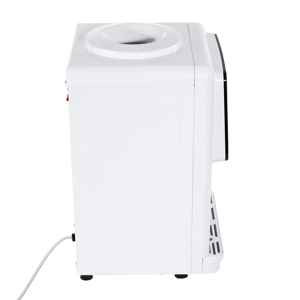 Modern White Electric Water Dispenser, 31* 30*48cm Water-cooled Dispenser, 500W Desktop Electric Cold And Hot Water Dispenser