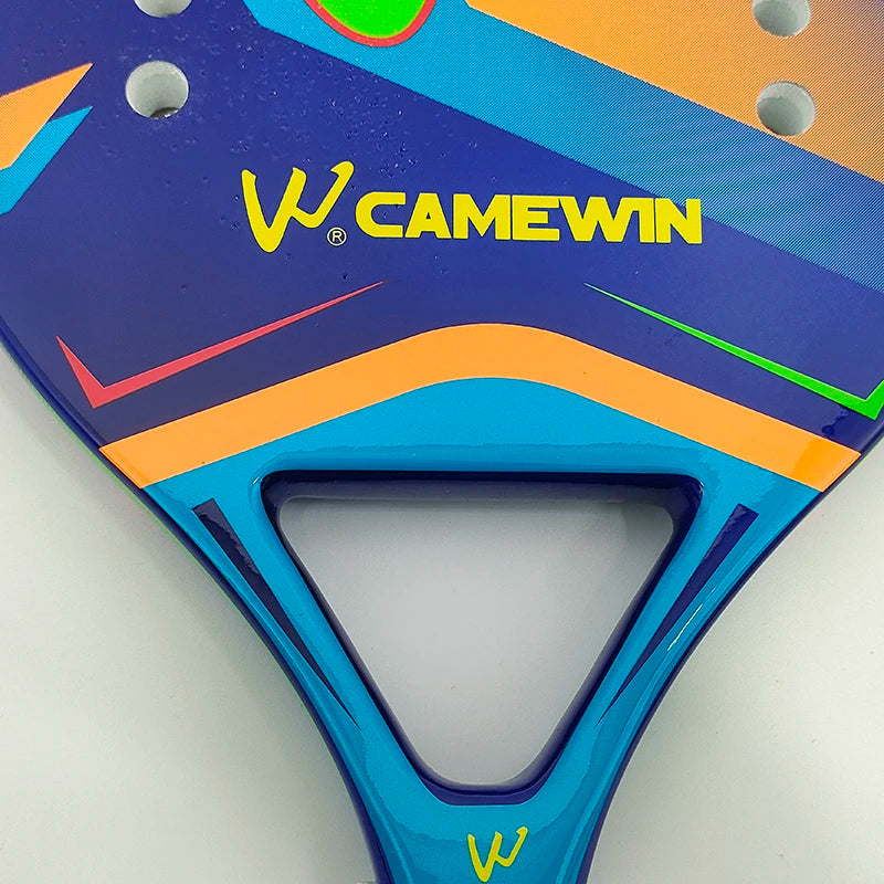 Camewin Beach Tennis Racket 50% Carbon Inner Core EVA Foam Fibe Send Protective Bag High Quality Tennis Racket 2024 the New