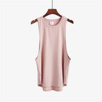 Grey Men's Sleeveless Tank Top Fitness Clothing Sportswear Gym Stringer Bodybuilding Undershirt Fashion Vest for Men