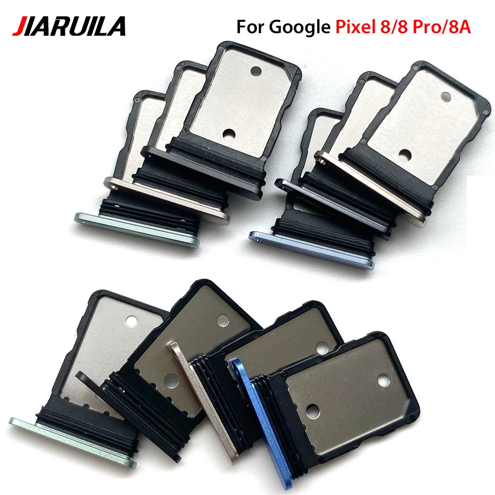 SIM Card Tray Holder For Google Pixel 8 8A 8 Pro Sim Single Card Tray Holder Adapter Chip Drawer Socket Accessories Parts