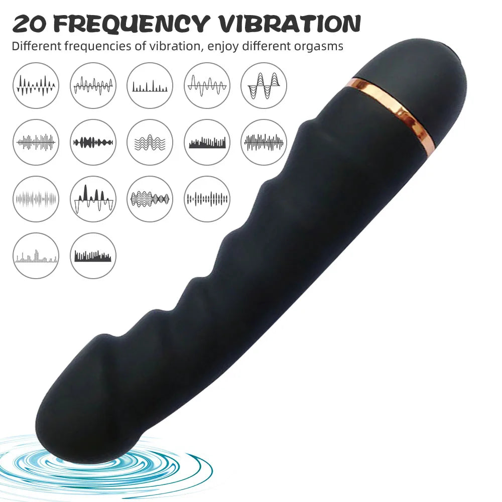 20 Modes Vibrator Soft Silicone Dildo Realistic Penis Strong Motor G-spot Clitoral Stimulator Female Masturbator Adult Sex Toys Secondary image