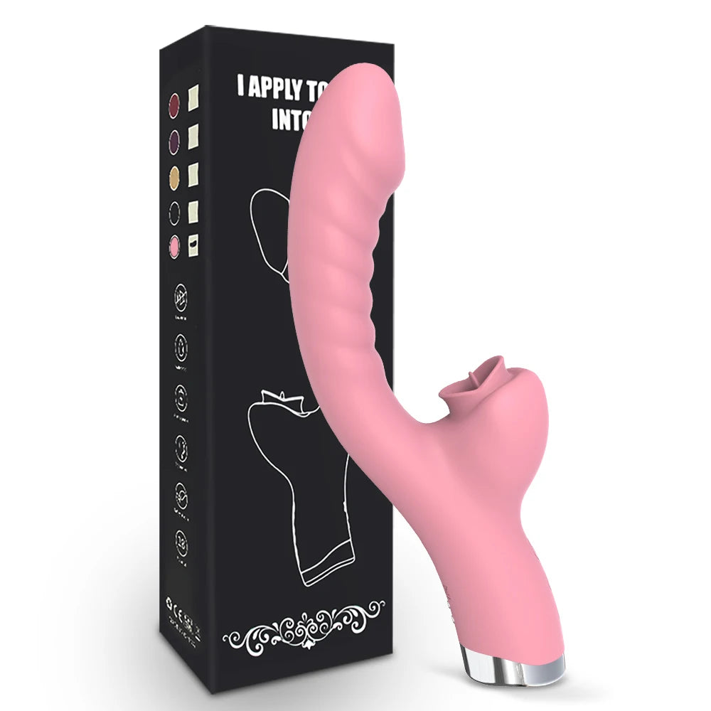 Clitoris Tongue Licking Female Vibrator For Women Dildo G Spot Clitoral Stimulator Vibro Masturbator Goods Adult Sex Toys