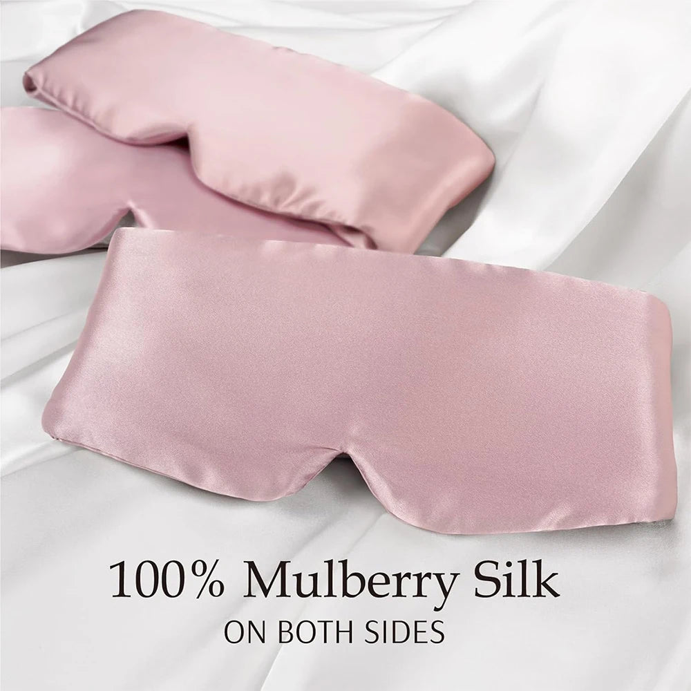 Mulberry Silk Blackout Sleeping Eye Mask Soft And Non-Intraocular Pressure Sleeping Mask Suitable For Side Sleep Adjustable Secondary image