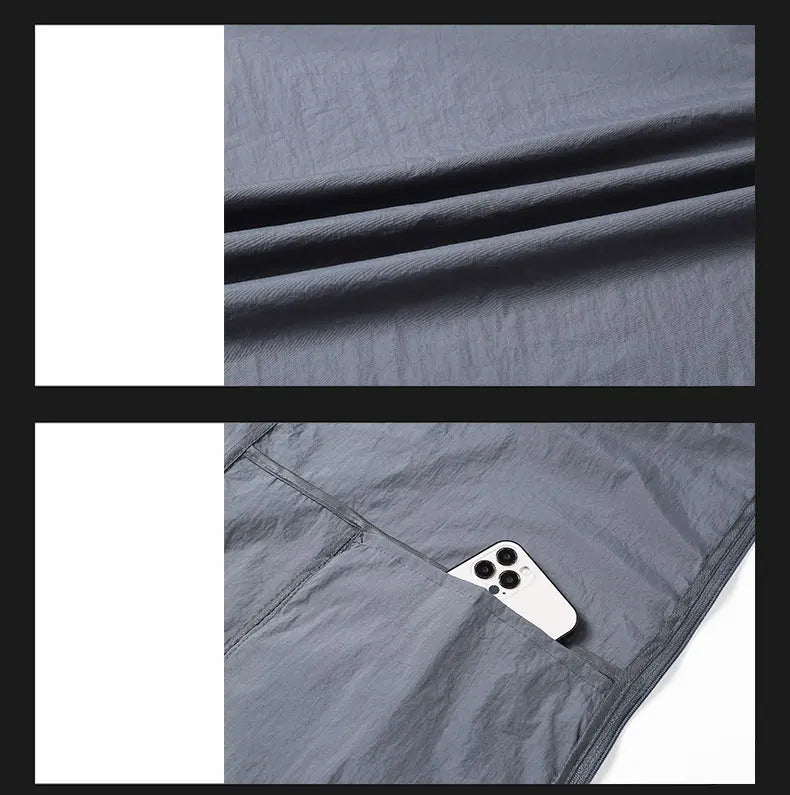 Men's Sun Protection Jacket Ultrathin Windbreaker Summer Outdoor UV Jacket Loose Stand Collar Oversized Sunscreen Coat Fishing