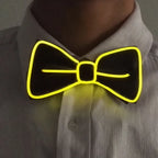 LED Glowing Bow Ties for Men Light Up Ties Personalized Night Club Concert Masquerade Accessory for Carnival Decor