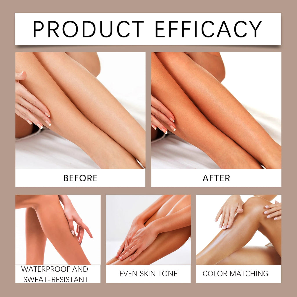 100ml Leg Makeup Long Lasting Waterproof Anti-Transfer Concealer Darkening Spray Even Skin Tone Wheat Tan Brown Tanning Spray