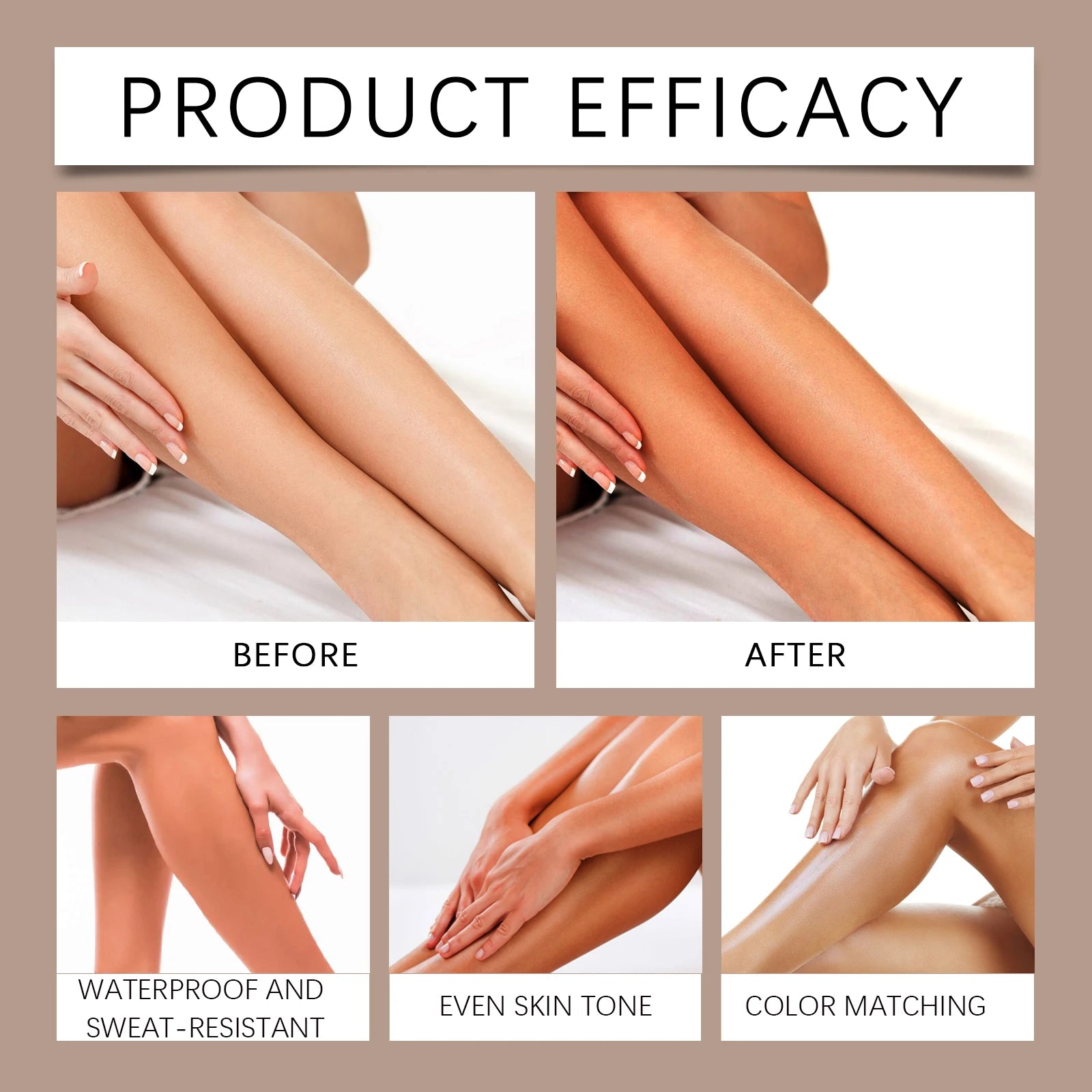 100ml Leg Makeup Long Lasting Waterproof Anti-Transfer Concealer Darkening Spray Even Skin Tone Wheat Tan Brown Tanning Spray
