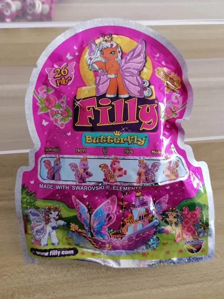 Filly Pony Doll Toy Flocking Stars Butterfly Cute Action Figure Collectible Blind Bags Children Birthday Gifts Main image