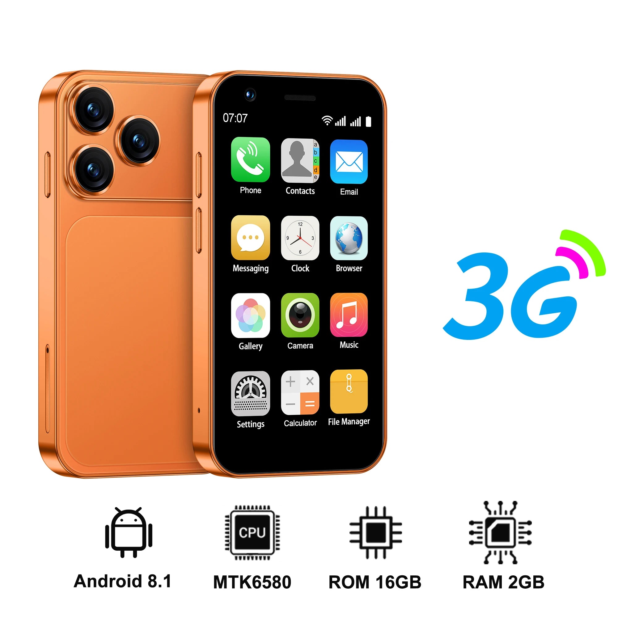 SERVO 18SE MINI 3G Pocket Smartphone Android System Google Play 16GB ROM 2MP Camera WiFi Super Small Smart Phones 2 SIM Standby