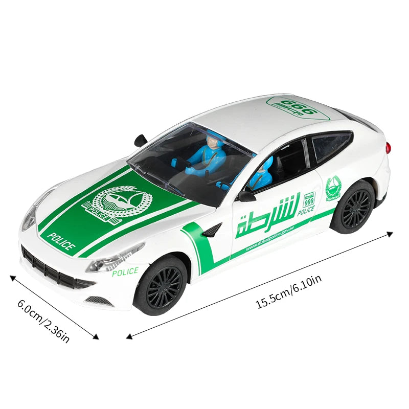 Analog Slot Car 1 32 Scale Racing Police Toy For Children Electric Race Track