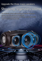 ZEALOT S67 Portable Bluetooth loudspeaker with Shoulder belt Outdoor Waterproof Stereo Sound Strong Bass 40H Playback