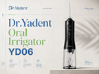 Dr.Yadent YD06 Cordless Oral Irrigator WaterFlosser 300ML Portable Water Jet USB-C Fast Charge 7 Nozzles 4 Modes IPX7 Waterproof