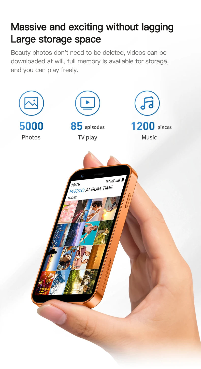 SERVO 18SE MINI 3G Pocket Smartphone Android System Google Play 16GB ROM 2MP Camera WiFi Super Small Smart Phones 2 SIM Standby
