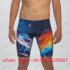 Zootekoi Men Swimwear Training Swim Shorts Beach Trunks Swimming Pants Swimsuit Jammer Summer Sports Surf Pantalones Shorts 2024