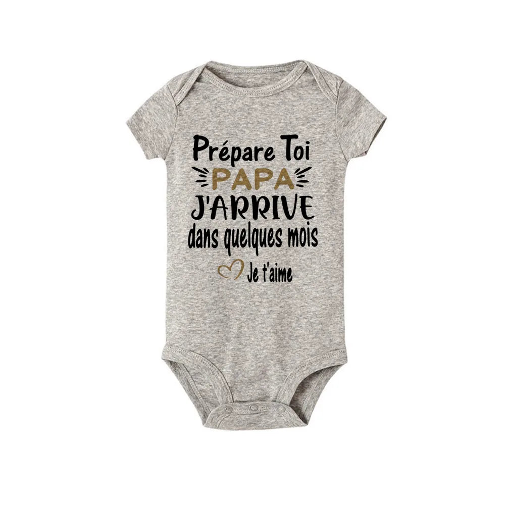 Prepare Yourself PAPA I'm Coming In A Few Month Announcement Pregnant Baby Bodysuit Boy Girl Toddler Jumpsuit Infant Shower Gift