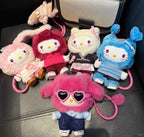 Genuine Hello-Kitty Pop Star Velvet Pendant Series Vinyl Doll Blind Box Trendy Kawaii Surprise Gift Lovely Trendy Blind Box Toys