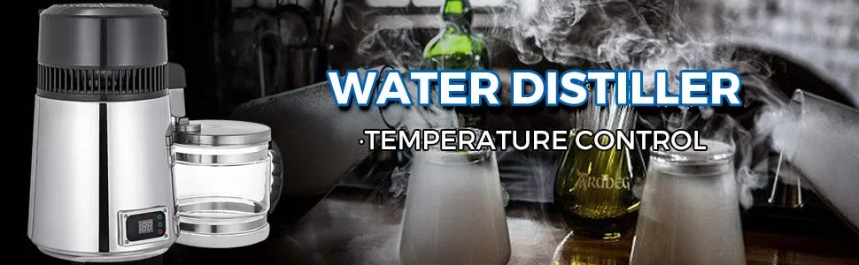 VEVOR 4L Water Distiller Filter Machine Distilled Distillation Purifier Moonshine Apparatus DIY Dispenser Kit for Home Appliance