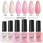LILYCUTE Nail Gel Polish Set Pink Green Spring DIY Nail Art Design Long Lasting Soak Off UV Gel Manicure Painting Gel Vernis Kit