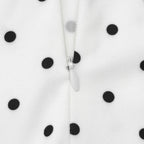 Talenza White Polka Dot Long Dress Summer Sexy High-Waisted Vintage Print Sleeveless Dress Casual Party Vacation New Women Dress