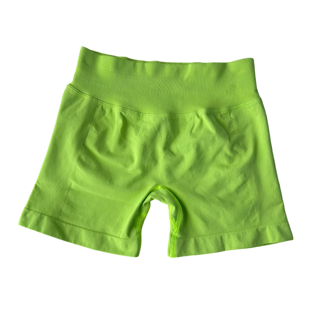 Impact Shorts 4.5" Seamless High Stretch Low Ribbed Band Subtle Glute Contour Shorts Fitness Workout Yoga Gym Shorts