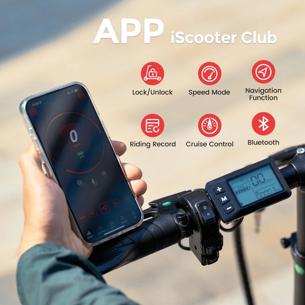 iScooter F7 48V 1000W E-Scooter 45km/h 72km Range App Control 16" All-Terrain Tires Foldable Rear Basket Perfect Grocery Helper Secondary image