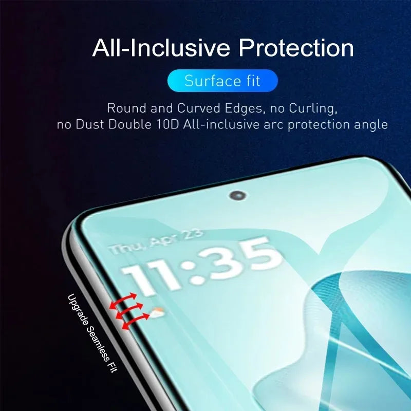 5Pcs Hydrogel Film For OPPO Find X9 X8 X7 X6 Pro Reno 14 13 FS Full Cover Screen Protector For OPPO