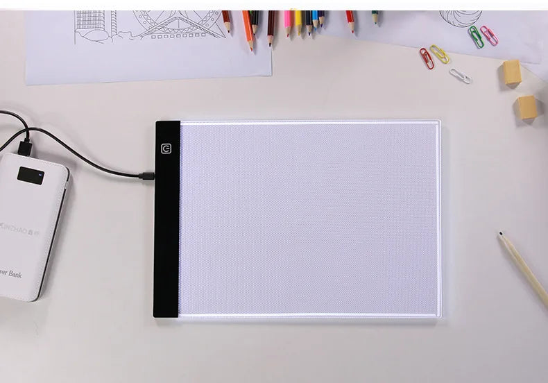LED Light Pad copy table Transparent Writing Drawing Board Ideal for Artist  And Students Anime Art Replication Tracing Tool