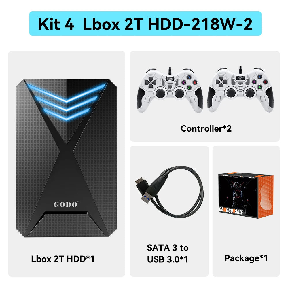 Launchbox 2T Game Hard Drive Disk for PS4/PS3/PS2/Wii/WiiU/GAMECUBE etc with 4200+ 3D/PC Games Portable Game Console For Laptop