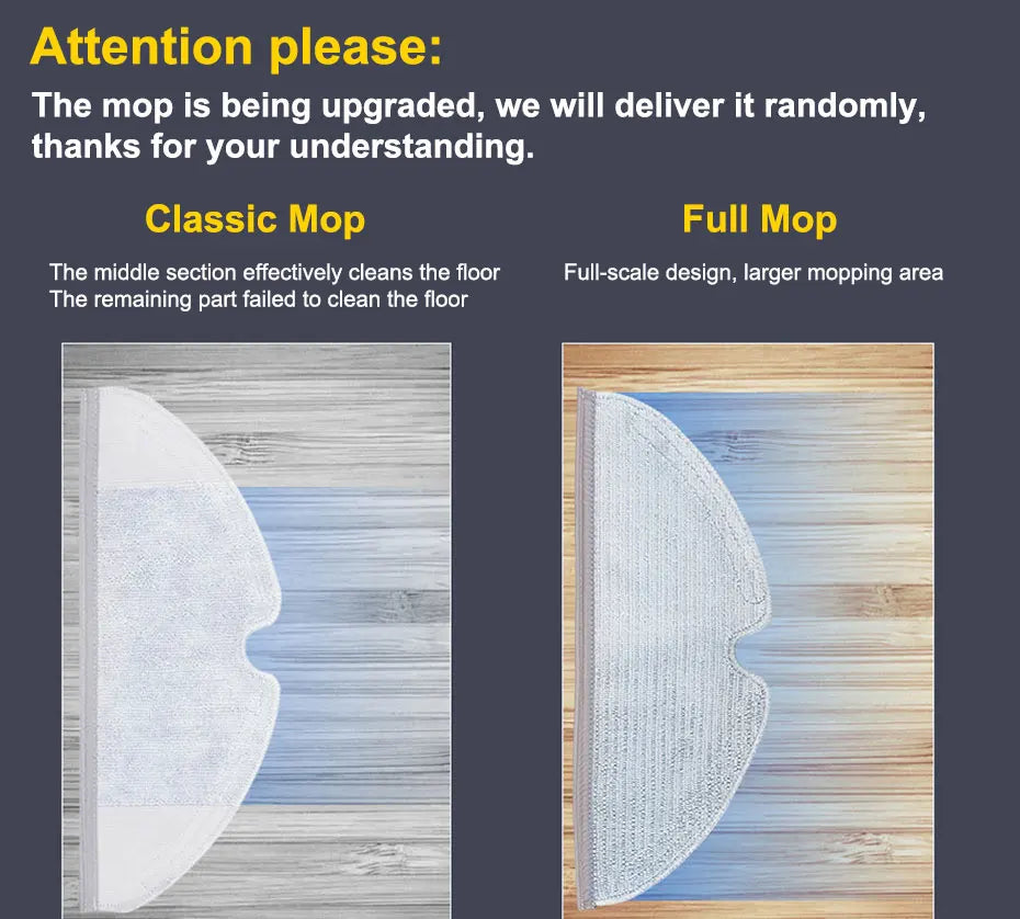 For Xiaomi Mijia 1C 1T Mi Robot Vacuum Mop Dreame F9 Hepa Filter Main Side Brush Mop Cloth Robotic Vacuum Cleaner Accessories