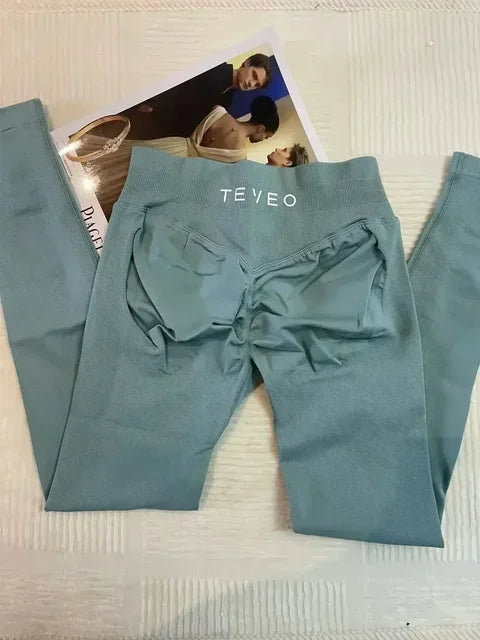 TEVEO – Leggings De Fitness Respirants Pour Femmes, Pantalons De Yoga De Haute Qualité, Pantalons De Cyclisme A Haute Elasticité