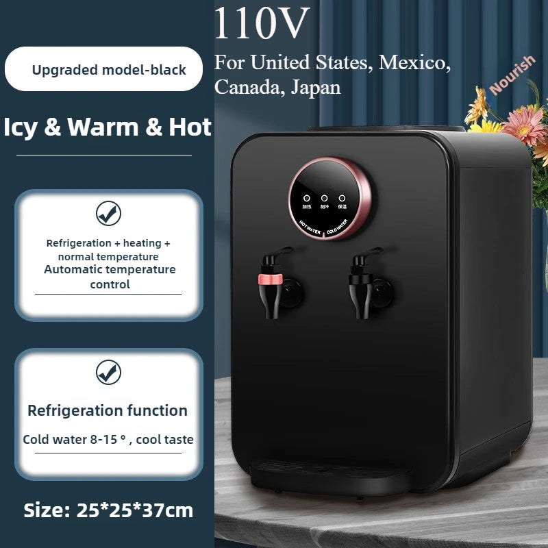 110V 220V Desktop Cold/Hot Water Dispenser,household Ice & Warm & Hot Water Machine with Automatic Temperature Control