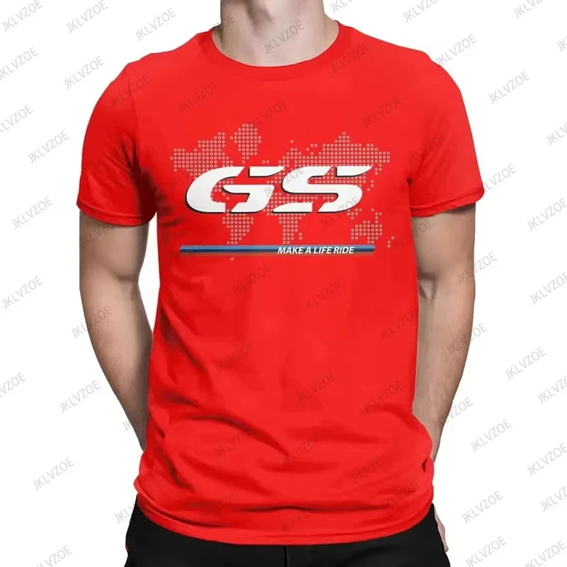 2025 Summer New Cotton For 1250 GS Exclusive for BMW Fans Motorrad R1250GS Motorcycle T Shirt Men Hip Hop Streetwear Unisex Tops