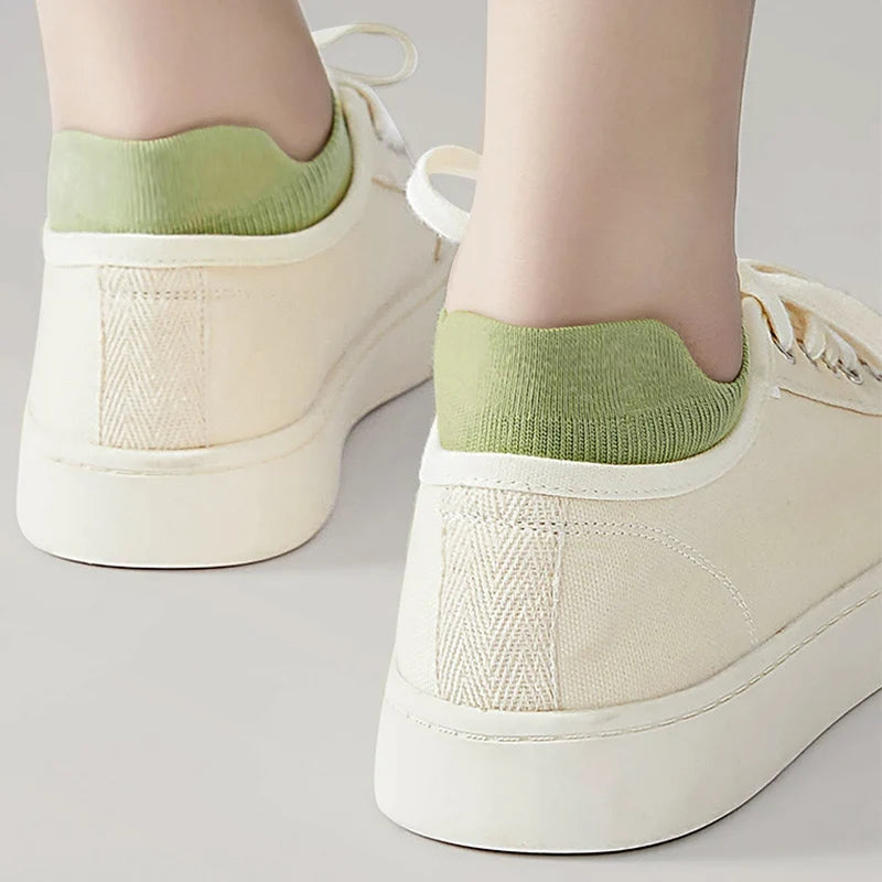 10pieces=5 Pairs Women Socks Casual Breathable High Quality Ankle Sock Summer Low Cut Cotton Thin Short Elastic Sox calcetines