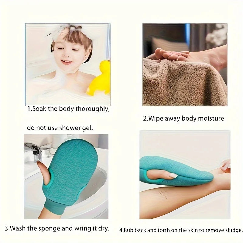 1Pcs Exfoliating Glove - Exfoliate Glove For Dead Skin Bath Exfoliating Gloves For Shower Spa Massage Body Scrub,bath accessory