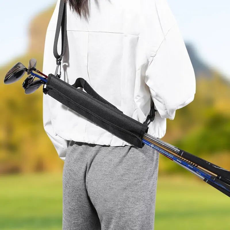 New Portable Mini Golf Club Bag Outdoor Practice Training Portable Storage Lightweight Shoulder Bag Crossbody Club Bag Unisex Main image