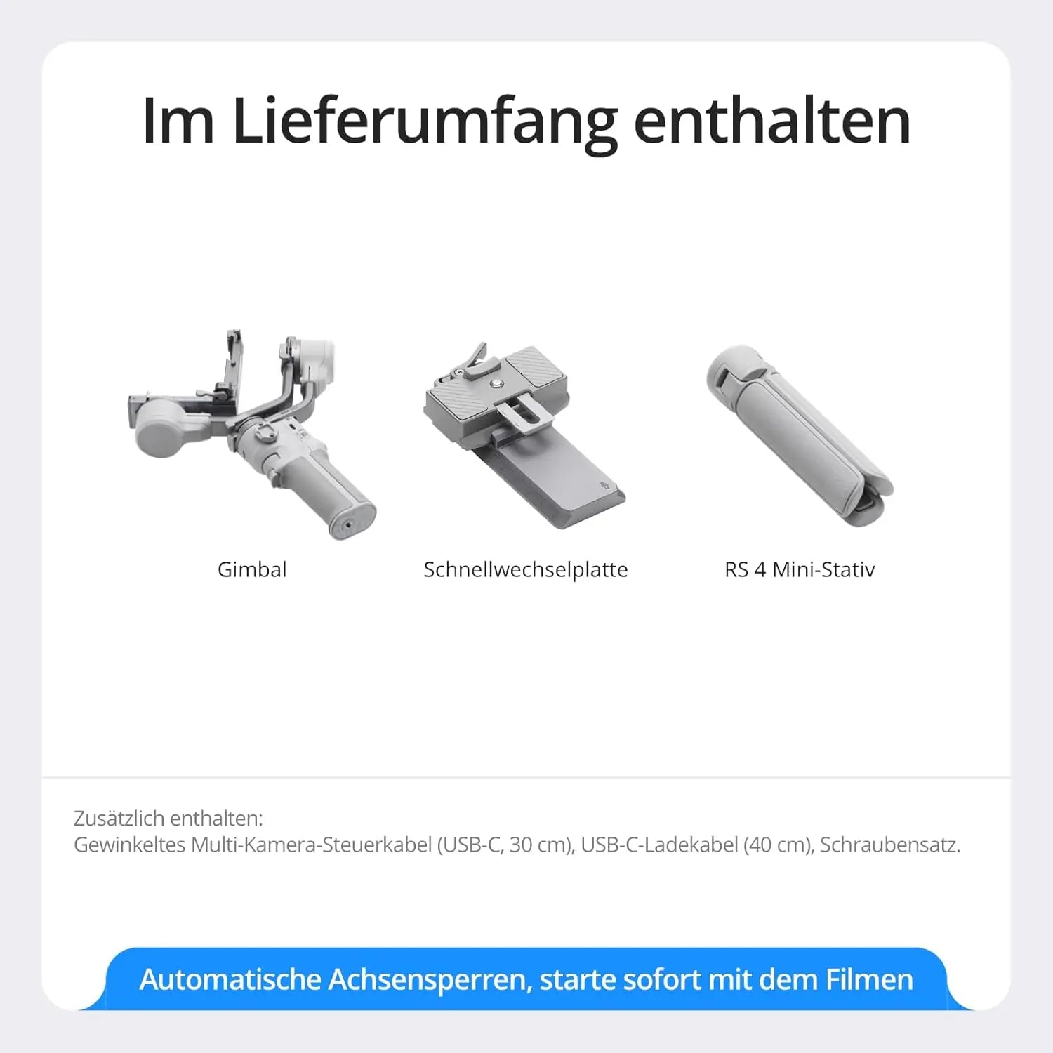 DJI RS 4 Mini Handheld Gimbal Stabilizer For Sony A7/ ZV Camera And Smartphones Intelligent Tracking 4th-Gen Stabilization