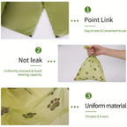8 Rolls Biodegradable Dog Poop Bags Leak-Proof Unscented Waste Bags for Dogs High-Quality Corn Starch Material