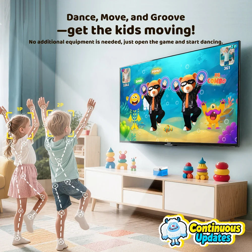 KINHANK MotionX Active Play System for Kids & Families Video Game Console for Ongoing Updates Kids Toy Indoor Physical Activity
