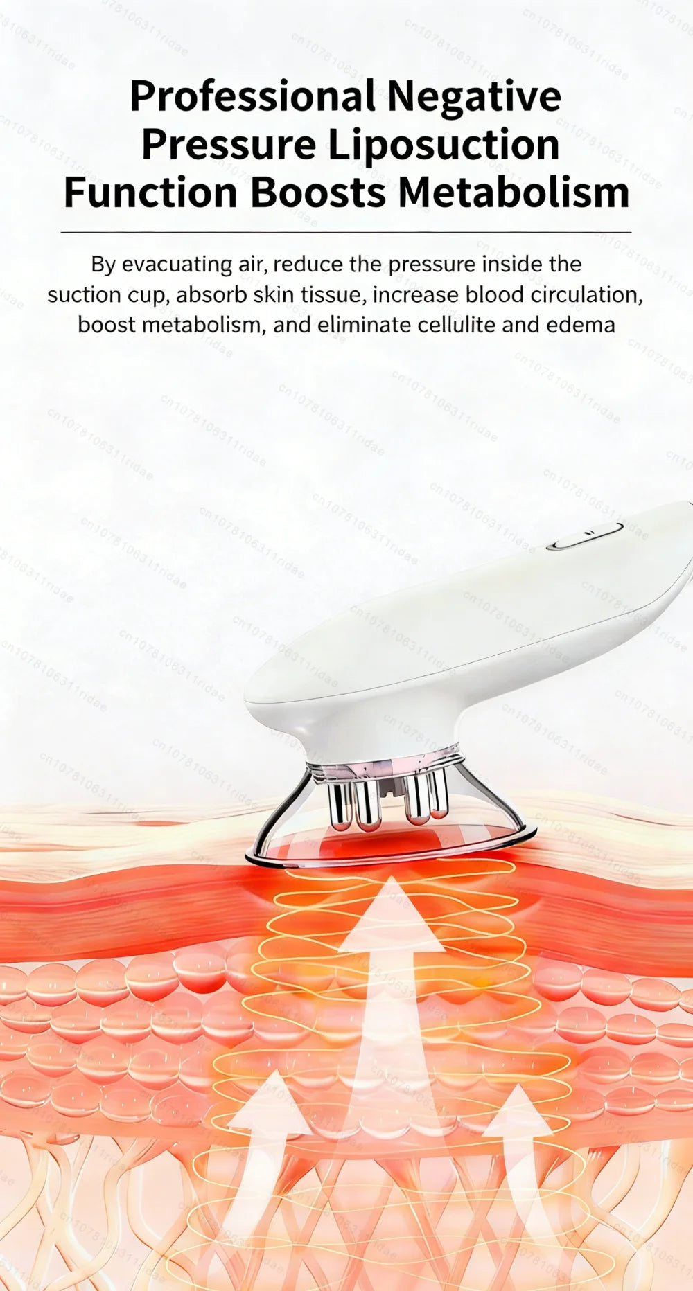 Electric Fat Cellulite EMS Removal Abdomen Massage Device Strong Suction Deep Tissue Body Sculpting Massager Tool Anti Cellulite