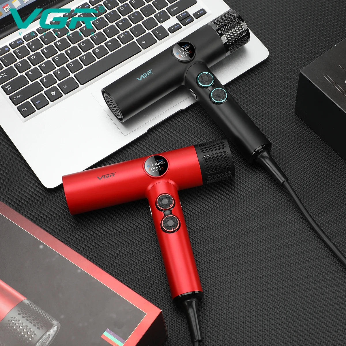 VGR Hair Dryer Professional Hair Dryer BLDC Motor Hair Styling Blow Dryer Machine 110000 RPM Negative Ion Salon Air Blower V-401