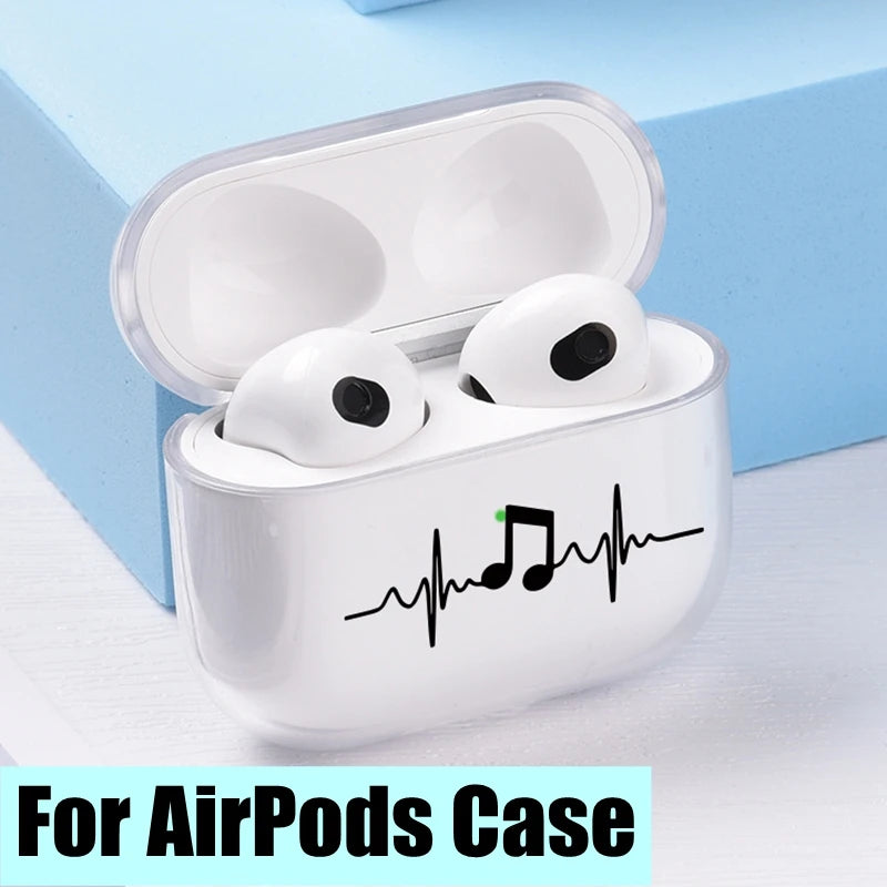Hard Plastic Case for AirPods Pro 2 USB C Case for airpods 3 2 1 Case Transparent Cover for airpod pro 3 funda Air Pods 3 Coque