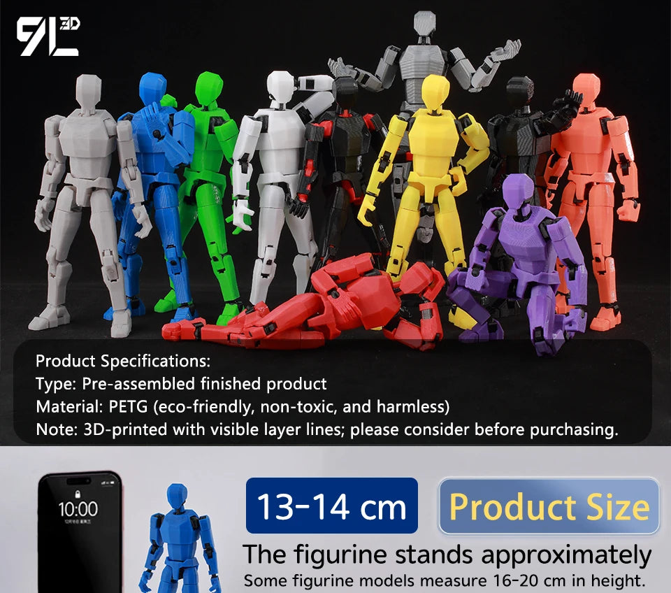 9L3D Printed FNAF Freddy Fazbear's Pizza Springtrap Toys Action Figures Anime Model Lucky13 Dummy13 Titan13 Ornaments Gifts