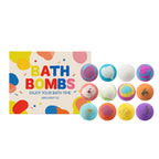 12pcs Kids Bath Bombs Set with Surprise Toys Inside Natural Organic Bubble Bath Fizzies Balls Gift for Children Holiday Gift Set