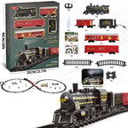 Kids Electric Steam Train Toy Rail High-Speed Rail Parking Lot Model Family Reunion Party Game Boy EMU Birthday Gift