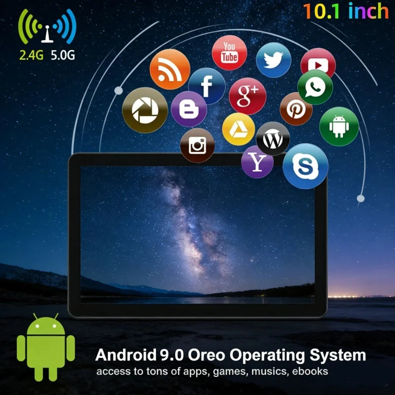 10.1 INCH RAM 2GB ROM 32GB V9 Android 9.0 Tablet PC CPU MT8167  (Quad core,2M cache) Processor Dual Camera WIFI DC Charge Secondary image
