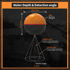 Erchang F68 WIFI Fish Finder 100M Wireless Fishing Sounder Echo Sounder Detect Finder fishing for Lake Sea Fishing IOS& Android