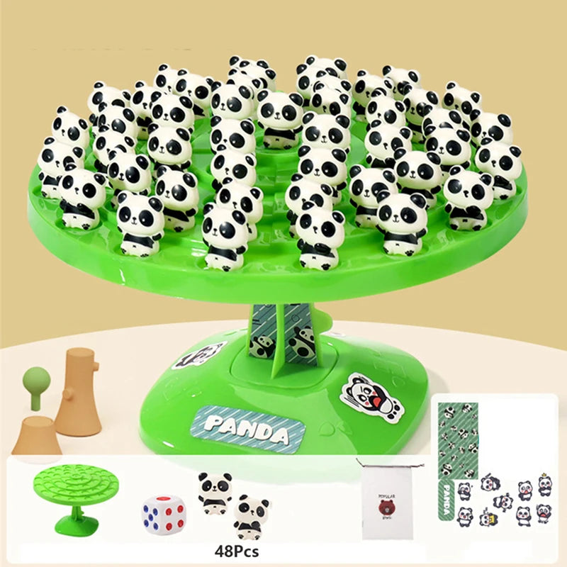 Children's Balance Panda Balance Tree Folding Happy Intelligence Early Education Decompression Game Table Battle Games Secondary image