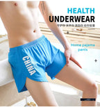 Fashion Loose Men's Underwear 100%Cotton Soft Mid Waist Arrow Pants Breathable Underpants Boys Large Size Boxer Shorts Sleepwear