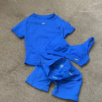 Women's Yoga Three-Piece Set, Running and Fitness Apparel
